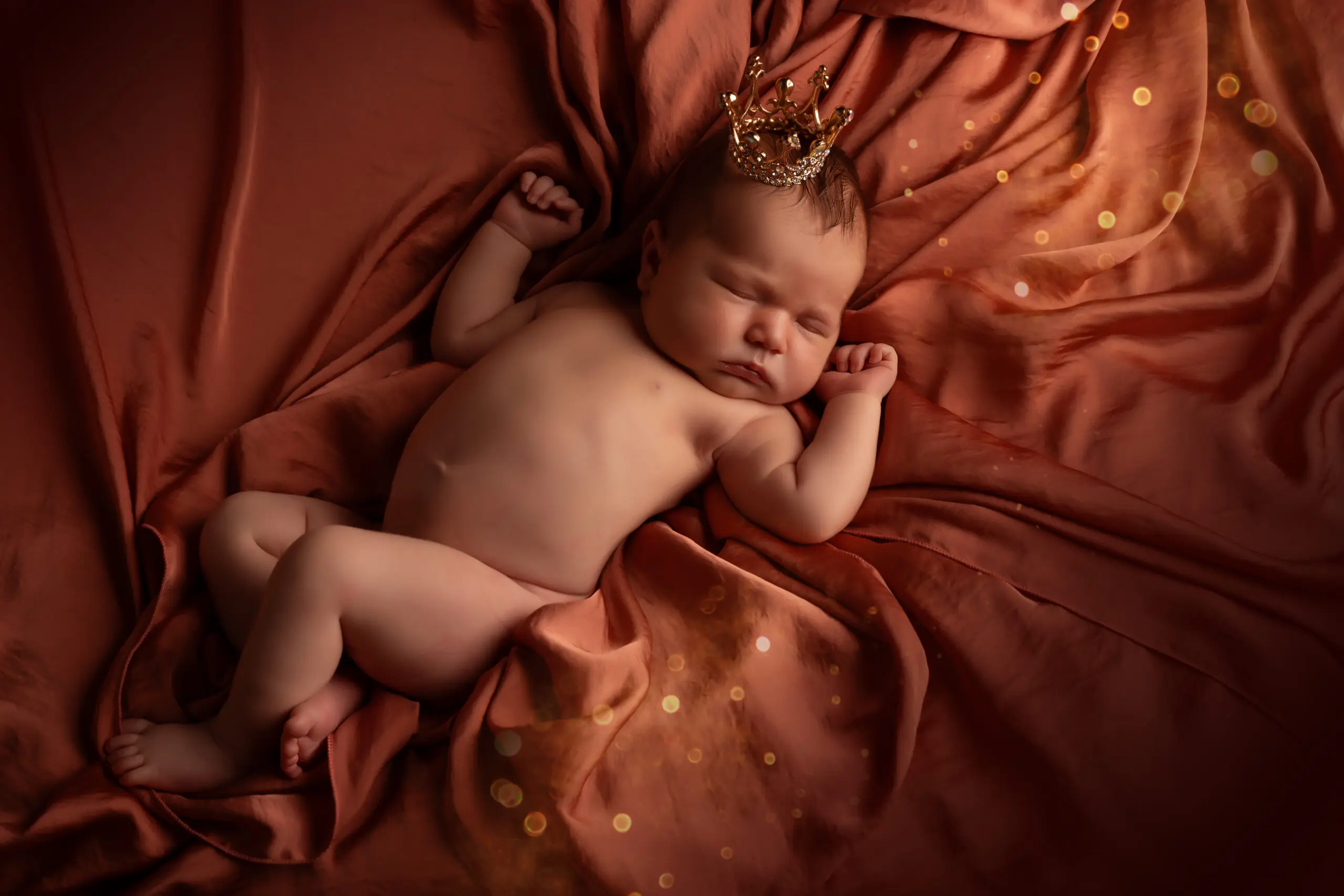 petit roi portant sa couronne, new-born à Rodez
