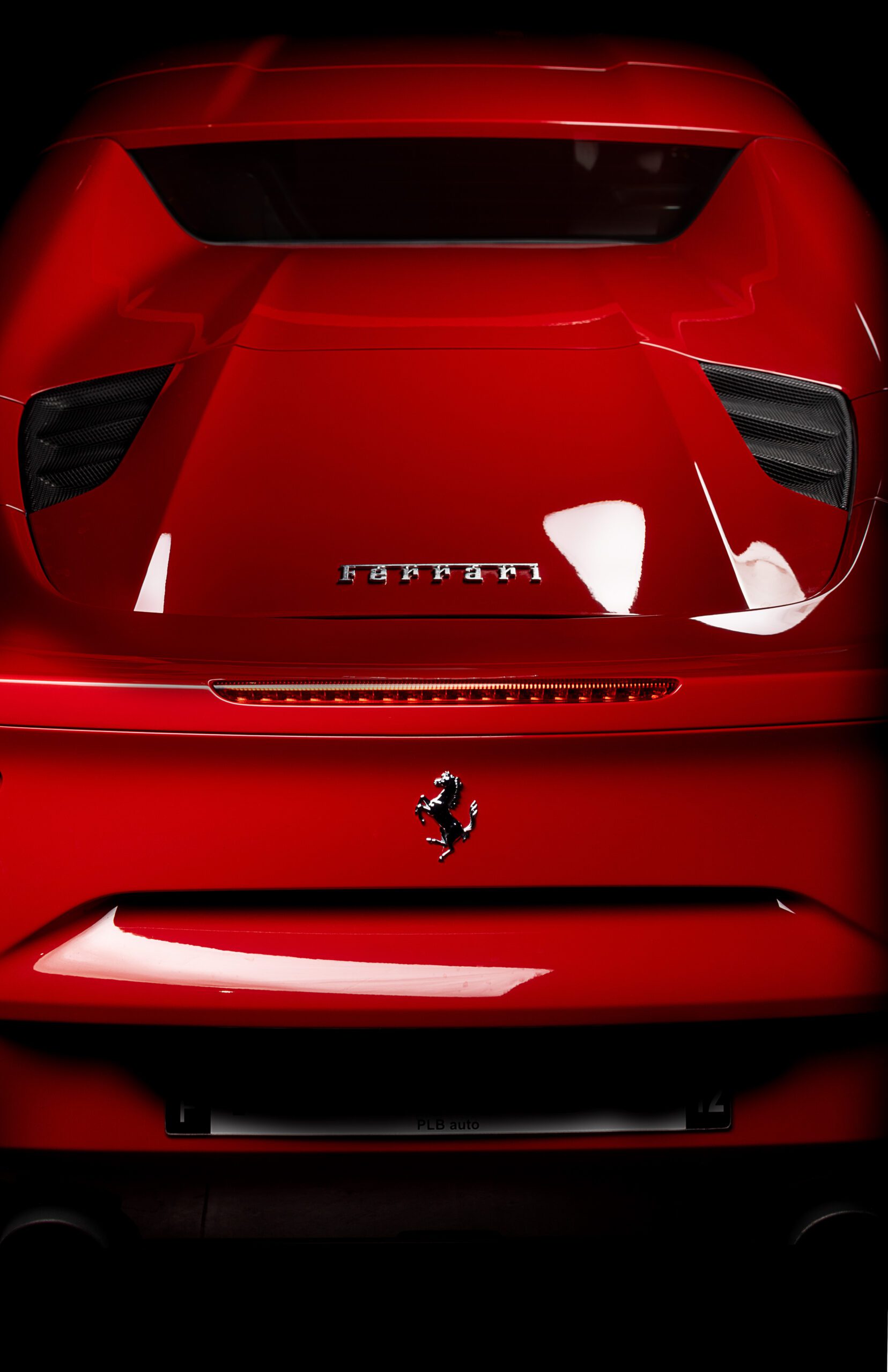 FERRARI 488 Arrière Haut copie Photographie haut de gamme de véhicule d'exception. Ferrari 488 spyder